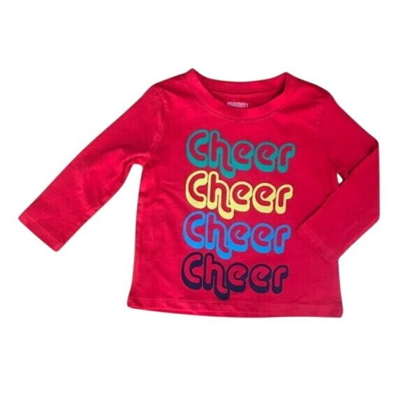 Gymboree Girls Red Long Sleeve T-shirt - Size 3T - Picture 1 of 4